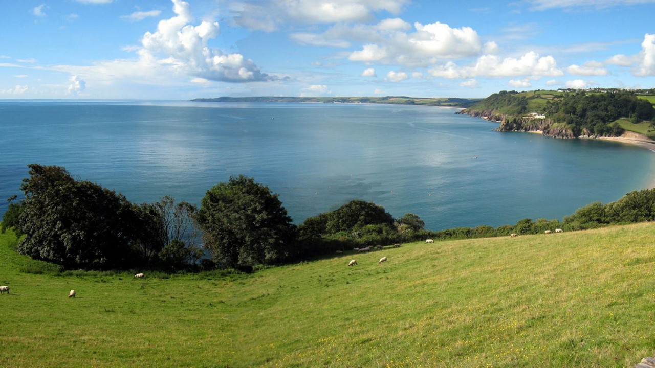 View of Start Bay from Stoke Fleming