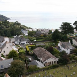 Looking towards Leonards Cove camp site from St Peter